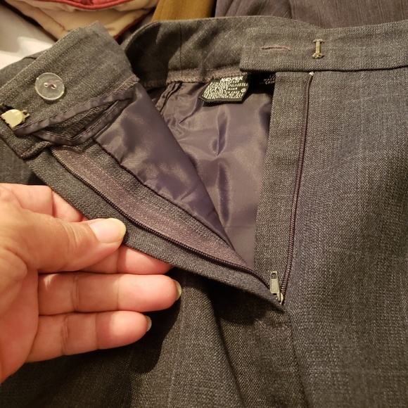 Kasper Gray Slacks subtle pattern-have jacket 2 - Picture 4 of 7